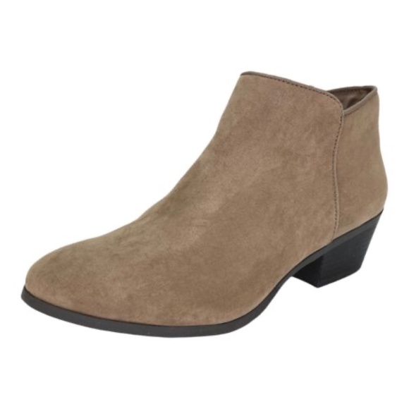 NEW Style & Co Wiley TAUPE Microfiber Fabric Womens Ankle Boots Booties NIB - Picture 2 of 6